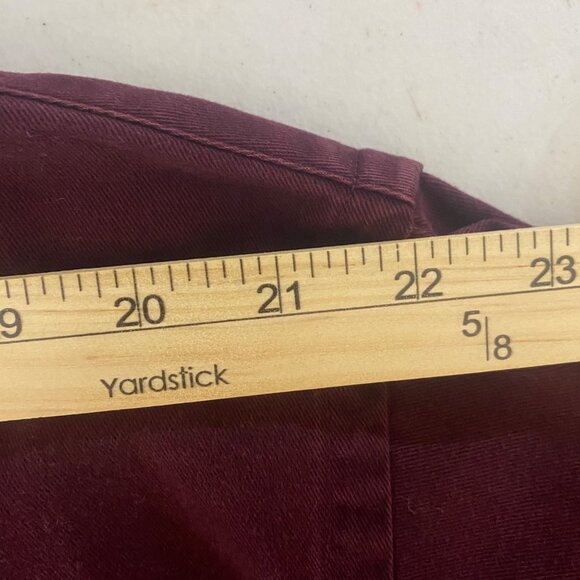 Ralph Lauren Button Down Shirt Mens XL‎ Burgandy Heavy Cotton Long Sleeve - Picture 6 of 10